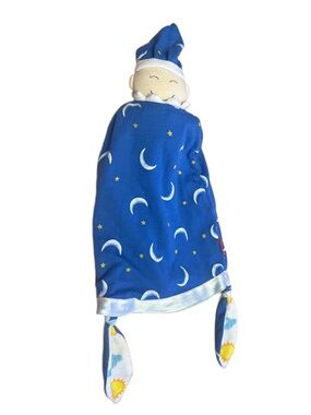 HTF Parents Magazine Reversible sleepyhead Baby Lovey Day/night Knotted